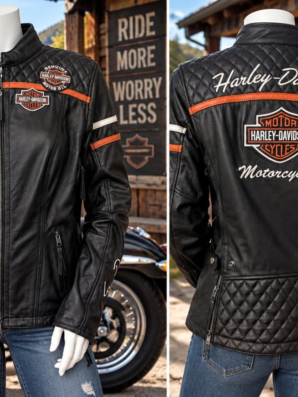 Genuine Leather Motorcycle Jacket